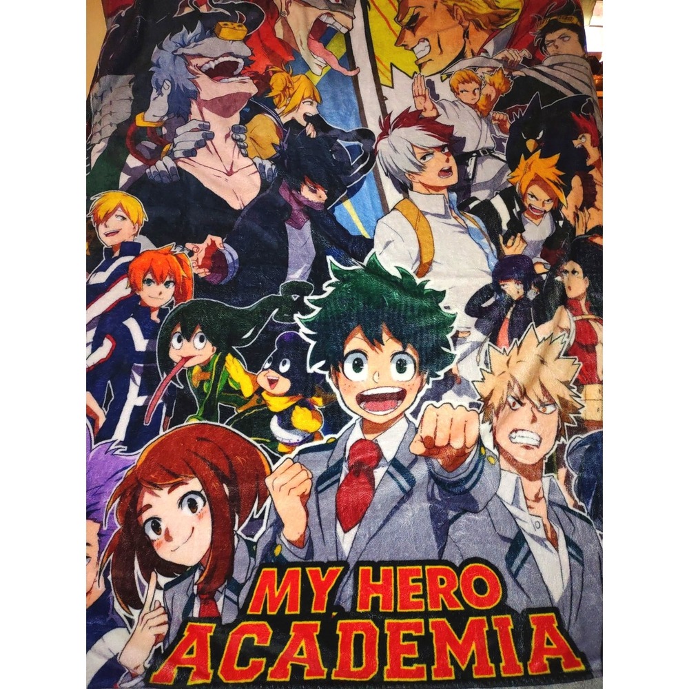My Hero Academia Throw Blanket 49x68 Anime Manga Soft Unbranded Home Bedding